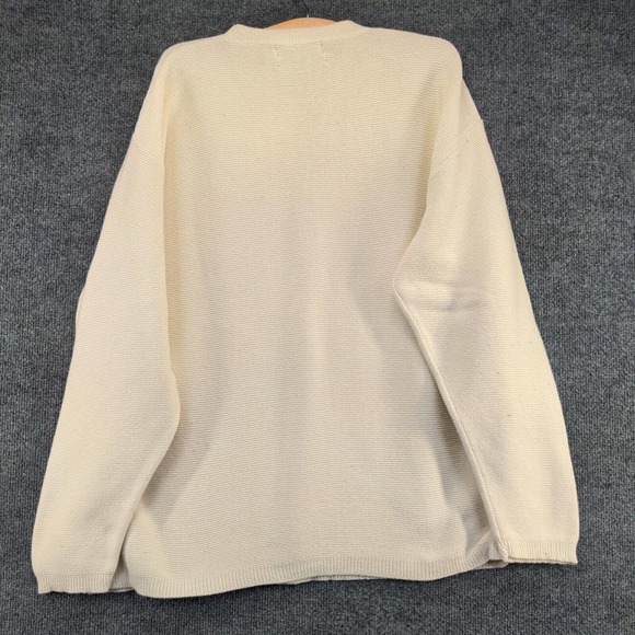 Cross Creek Men's Sweater Cream Large Broadwater Golf Club President Knit - Picture 6 of 15